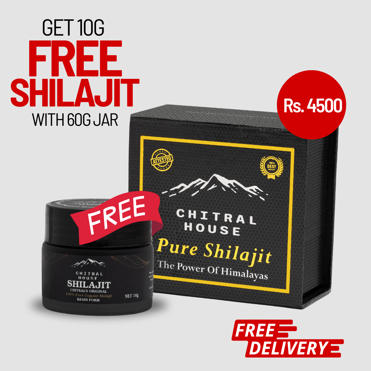 Buy 60g (3 Months Course) and Get 10g Free